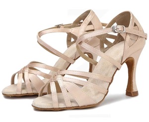 Zapatos de Baile Latino Color Rosa para Niñas, Diseño de Malla Transpirable, Sandalias de Verano con Suelas Suaves para Práctica de Salsa y <span class=keywords><strong>Bachata</strong></span> - Product Image 4