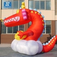 Mascotte de dragon gonflable personnalisé personnage gonflable sculpture de dessin animé publicitaire