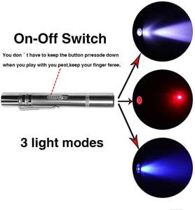ปากกาเลเซอร์แมวของเล่นแมวตลกแบบอินเตอร์แอคทีฟ,ปากกาเลเซอร์ชาร์จ Usb แบบทนทานปรับแต่งอิเล็กทรอนิกส์ได้ตามต้องการสำหรับสัตว์เลี้ยงแมวตลกปากกาแมวตลกโลหะแมวเปอร์เซีย - Product Image 4