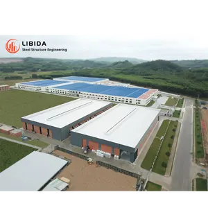 Libida Heavy Industrial Center Industrial Insulated Heavy Prefab Steel Structure Price Workshop Prefabricated Warehouse