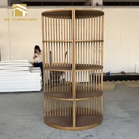 Étagère de bar en bois massif couleur noyer, nouveau design, vente chaude, pour événements, mariages, location, vente en gros