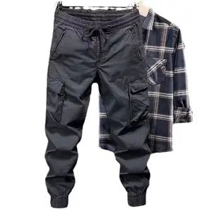 מעצב 2024 איש מכנסיים הסיטונאי מכנסי ג 'גר ריק מכנסיים מכנסיים עם כיסים בצד zip את המטען מכנסיים