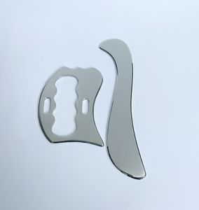 Outil de massage du visage Gua Sha en acier inoxydable avec logo personnalisé Outil de grattage professionnel pour la peau et le visage - Product Image 6