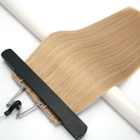 Extensions de cheveux naturels Lanxun Butterfly Weft couleur claire avec trame double et trame Genius Hole pour salon