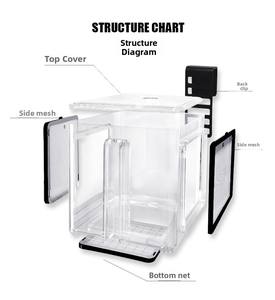 Caja de cría de peces de acrílico transparente de lujo de 15x15x15cm, diseño colgante, Material plástico, acuarios equipados para camarones/Guppy para vivir - Product Image 6