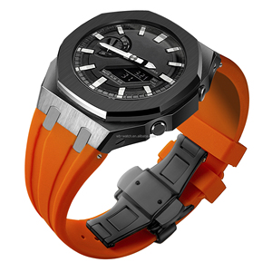 Kit de modification pour montre Oak <span class=keywords><strong>Ga</strong></span> <span class=keywords><strong>2100</strong></span>, bracelet en acier inoxydable, bracelet en silicone et boîtier pour OAK <span class=keywords><strong>G</strong></span> <span class=keywords><strong>Shock</strong></span> Ga2100 - Product Image 3