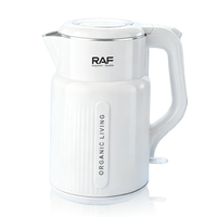 Bouilloire électrique RAF R.7429, capacité 2,0 L, chauffe-eau rapide 1500 W, avec rotation à 360° °   Base rotative