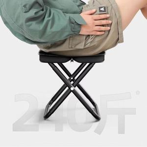 Custom Logo Metal Lightweight Modern Design Small Garden Chair Pocket Folding <b>Stool</b> for <b>Outdoor</b> Camping - Product Image 4