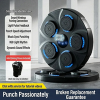 Machine de boxe musicale avec gants de boxe, cible de boxe électronique murale de grande taille pour adultes et enfants, 9 modes et 9 vitesses