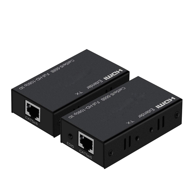 OEM/ODM 60 Meters HDMI Extender 1.3 Version 3D 1080P FHD RX TX Set Over Cat6 Ethernet Cables