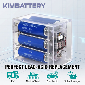 แบตเตอรี่ลิเธียมไททาเนต KIMBATTERY 12V 40Ah LTO 66160 สำหรับเครื่องเสียงรถยนต์ พร้อมการปล่อยประจุสูง KM12V 40Ah แบตเตอรี่ความจุสูง 3 - Product Image 6