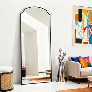 Hiện đại lớn kích thước đầy đủ toàn thân gương-chống gỉ sắt khung CE/ROHS chứng nhận treo tường/miễn phí-đứng cho phòng khách sạn - Product Image 2