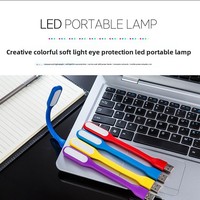 Lampe de nuit USB portable moderne de haute qualité avec LED blanche respectueuse des yeux, design compact et fonction de batterie externe
