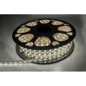 25 metri LED tubo 5050 rotolo 110v spina luce bianca fredda temperatura colore RGB paesaggio giardino applicazione corpo in PVC EPistar WiFi - Product Image 6