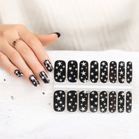 Autocollant d'applique 2D personnalisé pour vernis à ongles français et japonais - Style luxueux