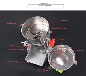 800g 1000g 1500g 2500g 4500g Hoge-efficiëntie compacte huishoudelijke molen Multifunctioneel voor Chinese kruiden, maïs en rijst 220V - Product Image 5