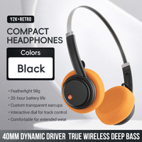Headphone Gaming Nirkabel Over-Ear Berkualitas Tinggi Pabrik OEM, Driver Dinamis 6.0 untuk Peredam Kebisingan ENC 6.0, Sentuh