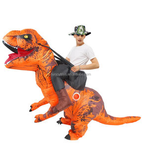 Fancy Ride on Dinosaur <span class=keywords><strong>Disfraz</strong></span> inflable Navidad Halloween Cosplay Disfraces Vestido T-rex Traje <span class=keywords><strong>para</strong></span> adulto Hombre <span class=keywords><strong>Mujer</strong></span> - Product Image 5