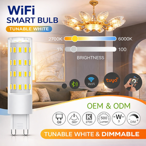 Bombilla Inteligente Tuya con Precio de Fábrica, Cambio de Color, Blanco Cálido, Blanco Frío, Base G9, 3W, Bombilla LED Inteligente G9 - Product Image 2
