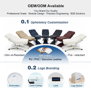 Fauteuil <span class=keywords><strong>de</strong></span> beauté électrique personnalisable à 3 moteurs OEM, <span class=keywords><strong>table</strong></span> <span class=keywords><strong>de</strong></span> <span class=keywords><strong>massage</strong></span> facial, combo SPA pour pédicure - Product Image 3