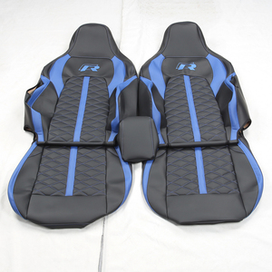 Coprisedile Personalizzato GANE 26 Anni Nuovo Adatto per <span class=keywords><strong>Volkswagen</strong></span> Golf Interni in Pelle Resistente all'Usura Traspirante Nero Blu - Product Image 1