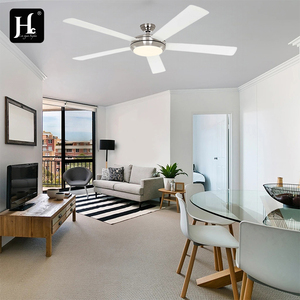 Vente directe du fabricant de ventilateurs de plafond LED modernes à 5 pales, 64 pouces, silencieux, avec télécommande. - Product Image 6