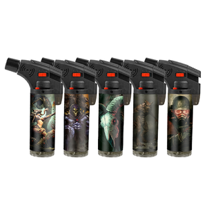 Vente en gros de briquets torche inclinés portables personnalisés puissants en plastique jetable coupe-vent pour cigarettes à des prix abordables - Product Image 6