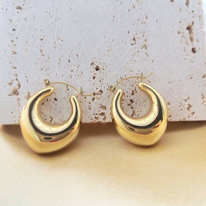 50 Clips Pour Boucles D'oreilles - Acier Inoxydable Plateau Rond Or Et Argent