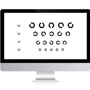 Mắt thi Máy quang học chất lượng cao Thiết bị cầm tay kỹ thuật số tầm nhìn biểu đồ kỹ thuật số thị giác sắc nét biểu đồ ưu tú - Product Image 1