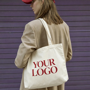 <b>Large</b> Capacity Ready Stock Zipper <b>Canvas</b> <b>Bags</b> Custom Color Logo Print Grocery Mommy Travel <b>Bags</b> <b>Large</b> Size Shopping <b>Bag</b> - Product Image 3