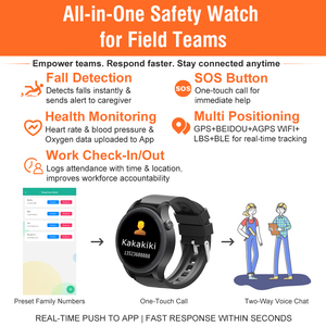 <span class=keywords><strong>GPS</strong></span> <span class=keywords><strong>navigation</strong></span> ngoài trời smartwatch cho công nhân đơn độc IP67 màn hình cảm ứng Sim Hỗ trợ thẻ quay số cuộc gọi & SOS nút Silicone ban nhạc đồng hồ - Product Image 2