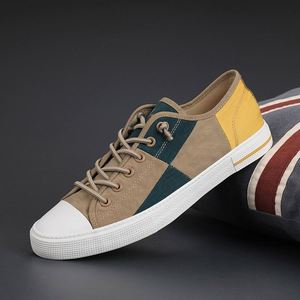 RO 2025 Men's Colorful Cloth Breathable Low-top Trendy <b>Canvas</b> Shoes - Product Image 3