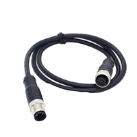 Conector Circular Automotriz de 5 Pines, Macho M12, Acero Inoxidable, Impermeable IP67, con Conector USB