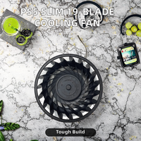 Ventilateur de refroidissement interne en plastique à 19 pales Speedy pour console Slim – Pièce de rechange
