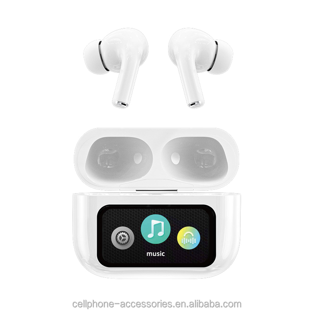 Hot Sale ANC 5th Generation Wireless Earbuds Smart Touch Screen Dual ENC APP Support Earphone