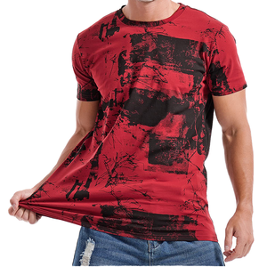 Camiseta de Hombre Casual de Manga Corta con Cuello Redondo, 100% Algodón de Primera Calidad, Logotipo Personalizado Impreso, Transpirable - Product Image 1