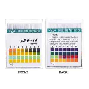 Laboratory analysis liquid water 0-14 ph meters ph test strips