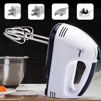 Batteur à œufs multifonctionnel électrique en acier inoxydable 5+ vitesses, fouet, mixeur à main pour pâte, farine, pain