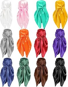 Décoration de sac, grand foulard en soie de 35 pouces, tendance, pour femmes et filles - Product Image 1