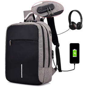 Custom Hot Sale Fashion <b>Anti</b> <b>Theft</b> <b>Backpacks</b> Bag Waterproof Black Laptop <b>Backpack</b> With Usb Charging Port <b>Backpack</b> - Product Image 1