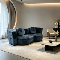 Canapé pliable moderne et simple en tissu compressé sous vide, idéal pour appartement, salon, hôtel, villa, style nordique, lavable