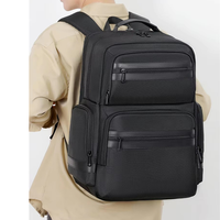 Sac à dos de voyage et scolaire en nylon balistique durable avec poche étanche pour ordinateur portable 15,6 pouces