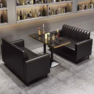 Conjuntos de Muebles Comerciales Modernos de Bambú para Exteriores, Bares, Cafeterías y Tiendas de Té con Leche, Mesa de <span class=keywords><strong>Bar</strong></span>, Comedor - Product Image 1