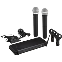 Microphone dynamique sans fil professionnel SXV288/PG58, kit double, XLR, réduction de bruit, design portable pour karaoké et scène