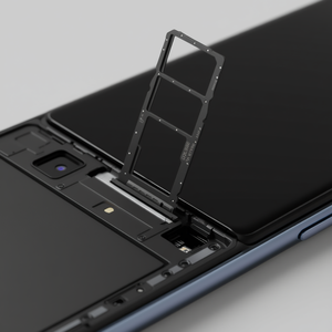 Bandeja para Tarjetas SIM y SD Negra de Doble Ranura para P40 Lite E Y7p 2020, Repuesto - Product Image 3