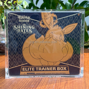 TCG nam châm mạnh mẽ Pokemon etb Acrylic trường hợp cho bảo vệ Pokemon thẻ Elite huấn luyện viên boxs Acryl hiển thị trường hợp với nắp từ - Product Image 1