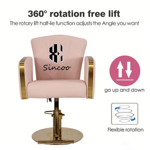 Silla de Barbero de Lujo con Base de Acero Inoxidable, Color Personalizable, Logotipo Personalizado, Silla de Salón para Barbería - Product Image 5