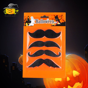 Bigote de Halloween, 4 Piezas en Blister, Bigote Adhesivo Falso, Accesorio de Disfraz, Decoración - Product Image 5