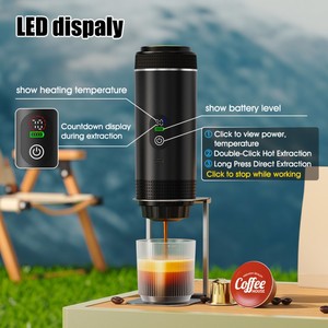 Portable Automatic Coffee <b>Machine</b> 20Bar Stainless Steel USB/<b>Electric</b> 5-Cup Temperature Control EU Compatible for Outdoor Camping - Product Image 3
