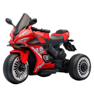 Moto électrique pour enfants, batterie 6V, 3 roues, jouet pour enfants de 2 à 6 ans, simple ou double propulsion, avec musique Bluetooth - Product Image 1